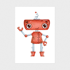 3er Poster Set Roboter A4-Format